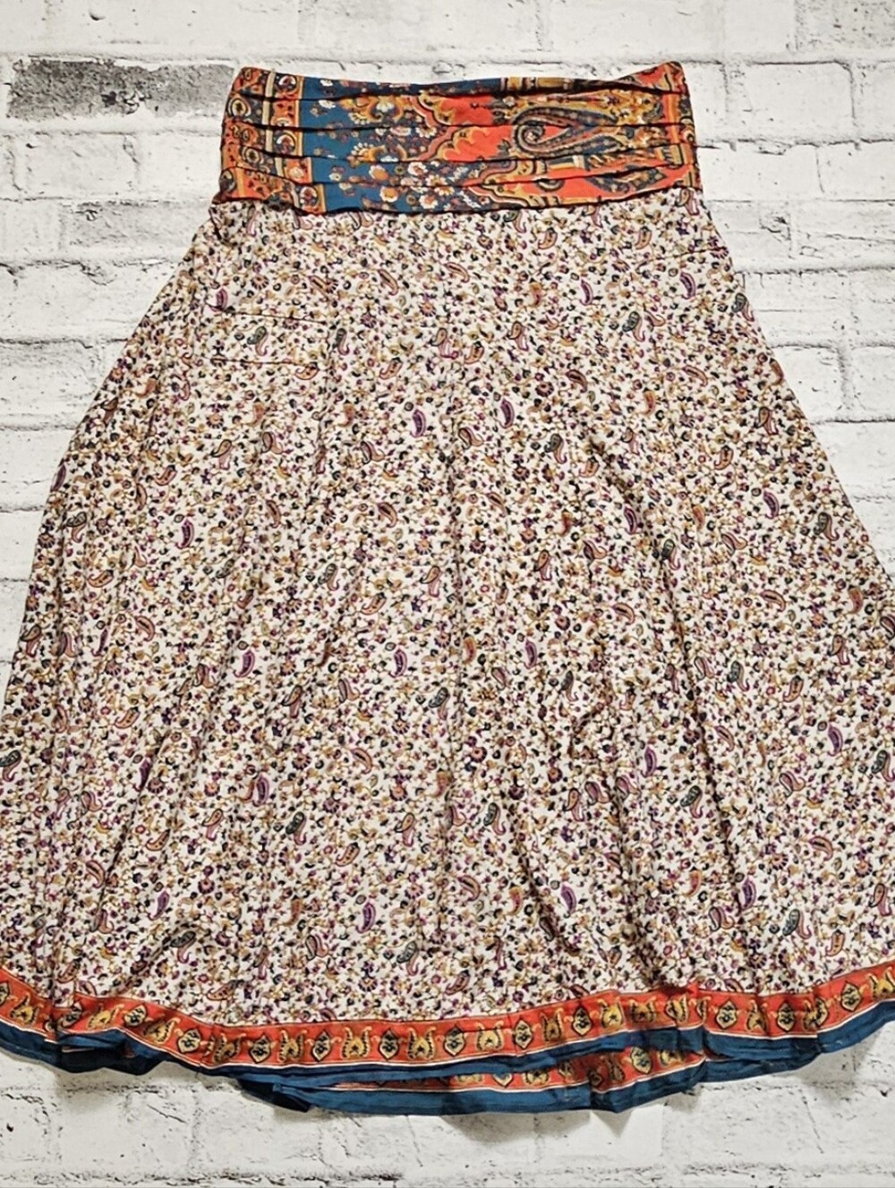 Alchemy Fashions Recycled Sari Strapless Boho Midi Dress  XLG - Picture 12 of 15